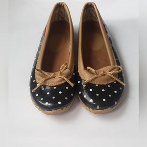 CHOOKA  Classic Polka-dot Black Skimmer Duck Waterproof Shoes Size 9